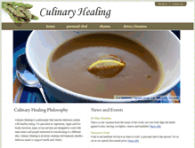 Tablet Screenshot of culinaryhealing.com